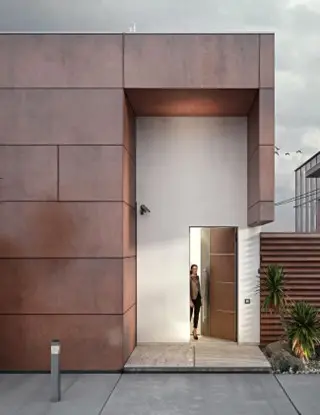 porta in alluminio